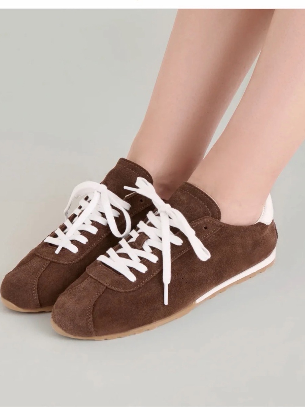 Dolce Vita Brown Suede Lace-Up Women's Sneakers